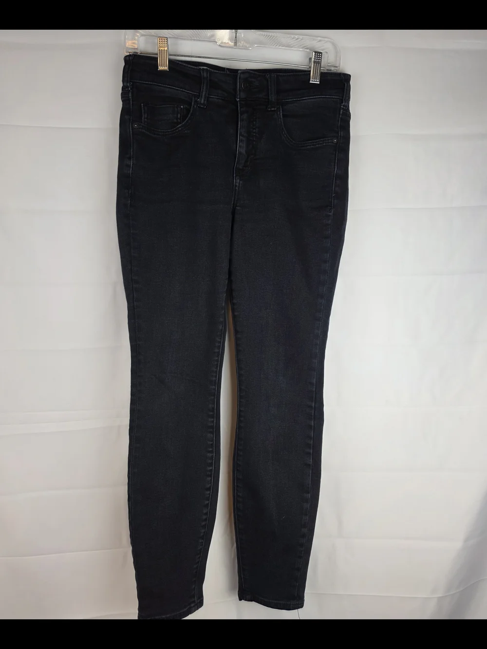 Pilcro By Anthropologie Dark Wash Black High Rise Skinny Jeans Sz 29